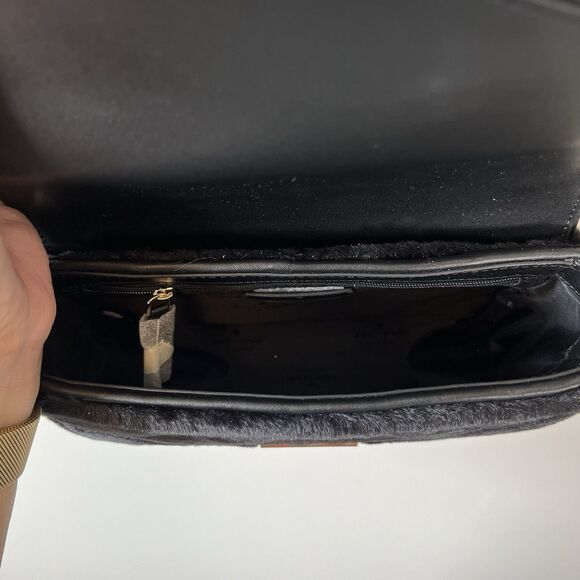 Kate Spade Carey Faux Fur Small Flap Shoulder Bag w/ Chain Leather Strap NWT's - Picture 13 of 15